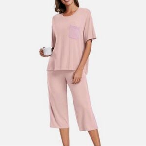 NWT Himone Blush Pink Women's Pajama Set - Size: Extra Large